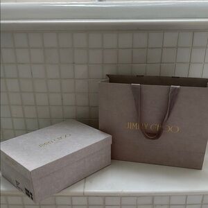 Jimmy Choo Beige Gift Set with Gold Accents